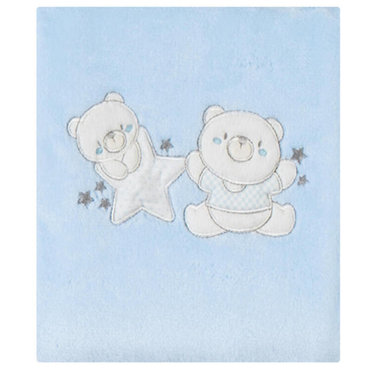 KCM050BR BRUCO BRUCO EMBROIDERED FLEECE BABY BLANKET BRUCO BRUCO